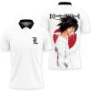 DEATH NOTE L Lawliet White Polo Shirt