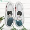 DEATH NOTE L Lawliet White Slip On Shoes