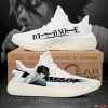 DEATH NOTE L Lawliet White Yeezy Boost Sneakers