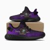 DEATH NOTE Ryuk Purple Yeezy Boost Sneakers