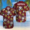 Ferrari Tropical Flower Hawaiian Shirt