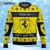 Ferrari Yellow Ugly Christmas Sweater