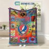 Grateful Dead Christmas Holiday Fleece Blanket