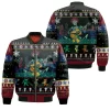 Grateful Dead Skull Skeleton Play Guitar Bomber Jacket