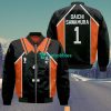 HAIKYU Daichi Sawamura Black Orange Bomber Jacket