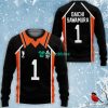HAIKYU Daichi Sawamura Black Orange Sweater