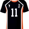 HAIKYU Kei Tsukishima Black Orange T-Shirt