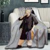 HAIKYU Kei Tsukishima Grey Fleece Blanket