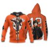 HAIKYU Tadashi Yamaguchi Orange Zip Up Hoodie