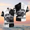Jeep Wrangler Black White Hawaiian Shirt