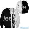 Jeep Wrangler Custom Text Black White Sweatshirt