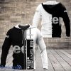 Jeep Wrangler Custom Text Black White Zip Up Hoodie