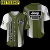 Jeep Wrangler Green Army Baseball Jersey