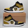 Lamborghini Black Yellow Air Jordan 1 High Sneakers
