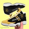 Lamborghini Custom Name Black Yellow Air Jordan 13 Shoes