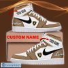 Lamborghini Custom Name Brown White Air Jordan 1 High Sneakers
