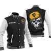 Lamborghini Custom Name Skull Black White Baseball Jacket