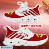 Lotus Custom Name Red White Max Soul Shoes