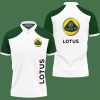 Lotus White Green Polo Shirt