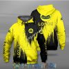 Lotus Yellow Black Pullover Hoodie