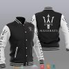 Maserati Black White Baseball Jacket