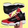 Maserati Custom Name Black Red Air Jordan 13 Shoes