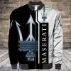 Maserati Custom Text Big Logo Bomber Jacket