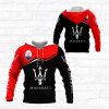 Maserati Red Black Pullover Hoodie
