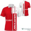 McLaren Custom Text Red White Polo Shirt