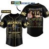Megadeth Custom Name 40th Anniversary 1983-2023 Baseball Jersey