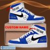 Mercedes-Benz Custom Name Blue White Air Jordan 1 High Sneakers