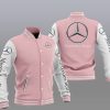 Mercedes-Benz Pink White Baseball Jacket