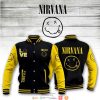 Nirvana Black Yellow Baseball Jacket