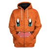 POKEMON Charmander Anime Zip Up Hoodie