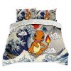 POKEMON Charmander Kanagawa Great Wave Bedding Set