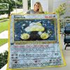 POKEMON Snorlax Card Quilt Blanket