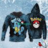 POKEMON Squirtle Anime Zip Up Hoodie