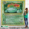 POKEMON Venusaur Trading Card Quilt Blanket