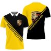 Porsche Yellow Black Polo Shirt