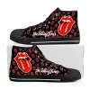 The Rolling Stones Black High Top Shoes