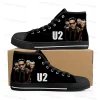 U2 Black High Top Shoes