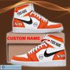 Volvo Custom Name Orange White Air Jordan 1 High Sneakers