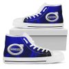 Volvo Thunder And Lightning Blue High Top Shoes