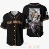 ATTACK ON TITAN Annie Leonhart Black Baseball Jersey