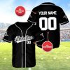Metallica Custom Name Number Black Baseball Jersey