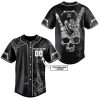 Metallica Custom Name Number Skull Baseball Jersey