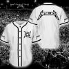 Metallica White Baseball Jersey