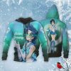 SAILOR MOON Sailor Mercury Anime Zip Up Hoodie