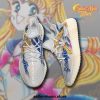 SAILOR MOON Sailor Mercury White Yeezy Boost Sneakers