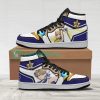 SAILOR MOON Sailor Uranus Blue White Air Jordan 1 High Sneakers